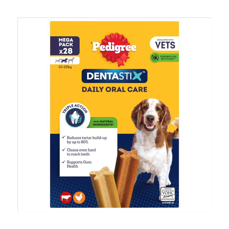Dentastix Daily Oral Care 10-25g 28 Sticks 4 x 180g (720g)
