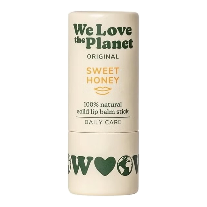 We Love The Planet Natürlicher Lippenbalsam 4,9 g – Plastikfreie Feuchtigkeitspflege, 100% Natürlicher Lippenpflegestift für trockene & spröde Lippen
