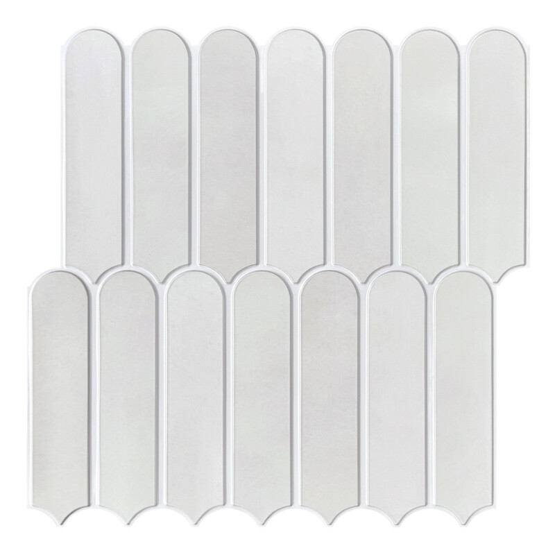 Commomy Grauweiße Fischschuppen 3D-Wandpaneele, PVC Selbstklebende Wandstickers, 30 x 30 cm, 10 Stück, Wasserdicht & Leicht zu reinigen, Selbstklebende dekorative Wandabdeckung für Badezimmer, Küche, Wohnzimmer & Schlafzimmer