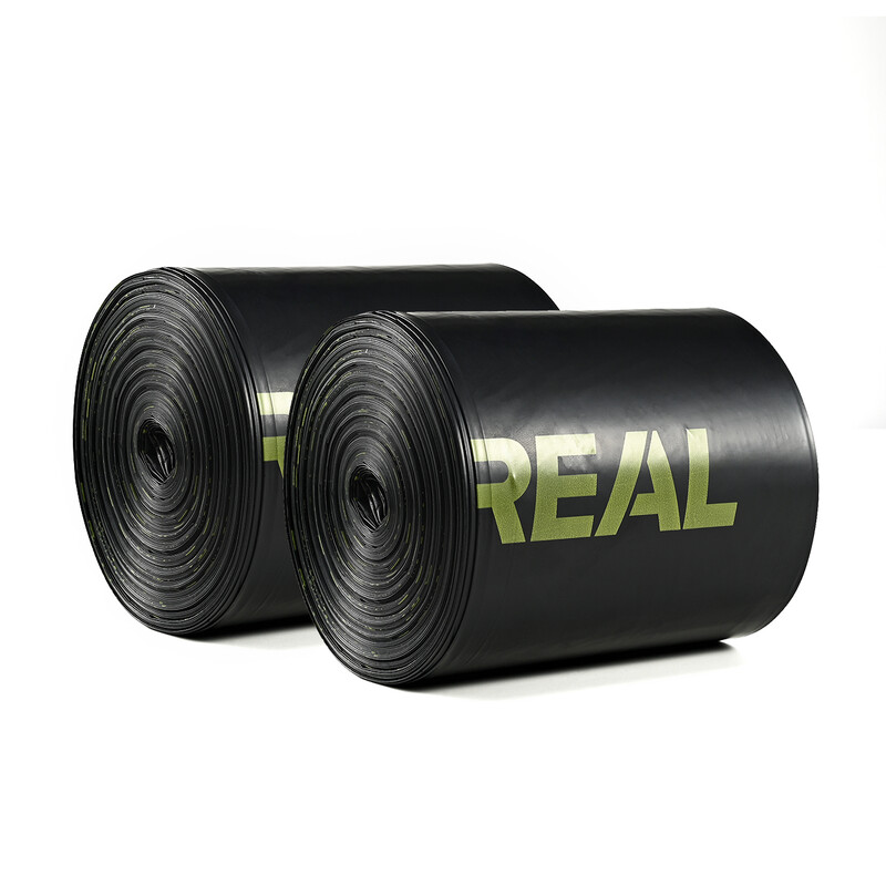 Degradable Trash Bags - Black 10L (100 Count) | TÜV & BPP Dual Certified, Ultra-High