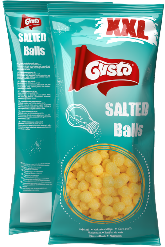 Gusto Gezouten maïsballetjes XXL – klassieke knapperige maïssnack (300 g)