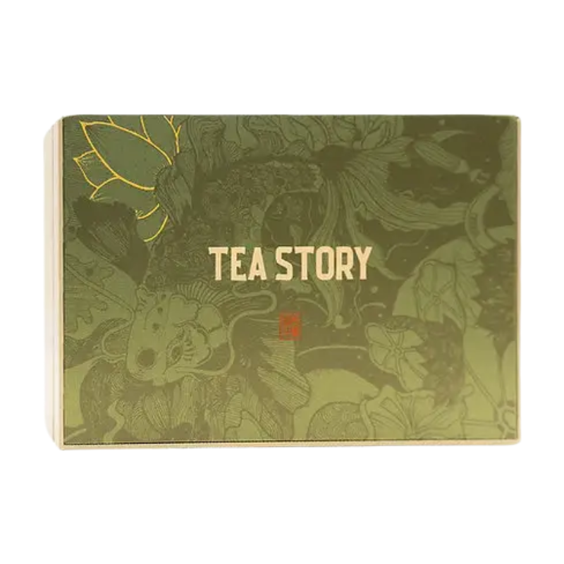 Tea Story Old Fir Narcissus [Digestive Aid] Rock Tea Mineral Sweetness, Wuyi Mountain Loose Leaf Luxury Gift Box 12 Tins×16G