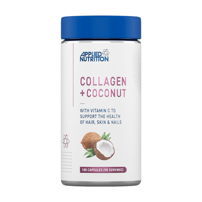 Applied Nutrition Collagen + Coconut Skin Hair & Nails Beauty Support Capsules - 180 Capsules