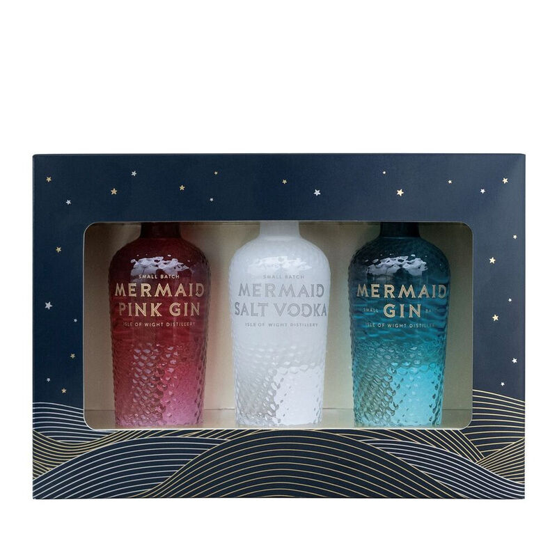 Mixed Trio Gift Set (1 x 5cl Pink Gin 38% ABV, 1 x 5cl Salt Vodka 40% ABV & 1 x 5cl L