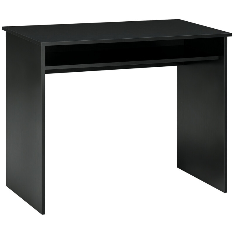 Homcom Desk Study Shelf Black