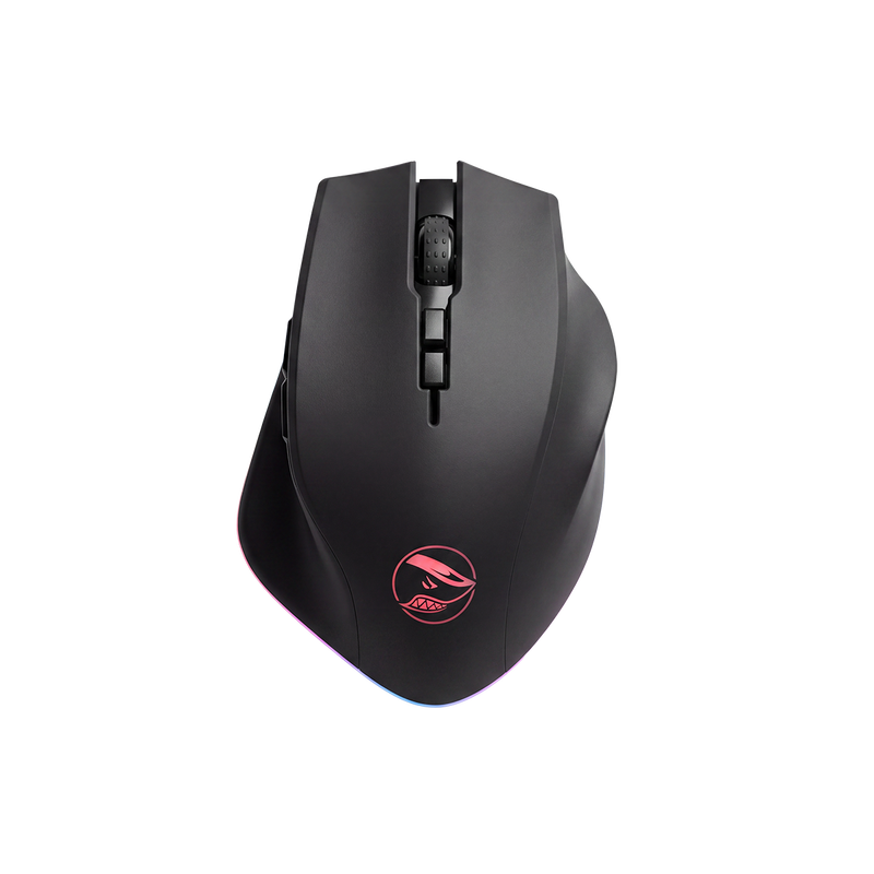SharkGaming Velocity M71 Souris gaming sans fil, Capteur PAW3335, 16000 DPI, Éclairage RGB, 8 boutons programmables, Noir