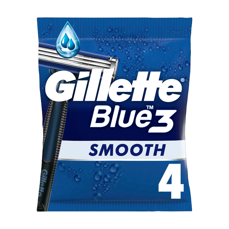 Gillette Blue3 rasoirs jetables Smooth x 4