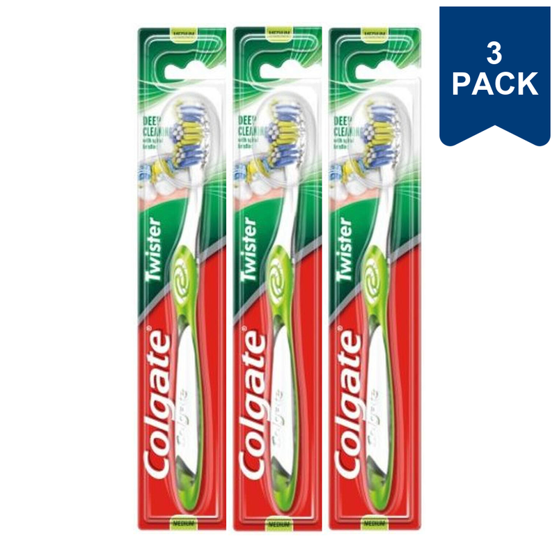 Colgate Twister tandenborstel medium - 1 stuk (3-pack)