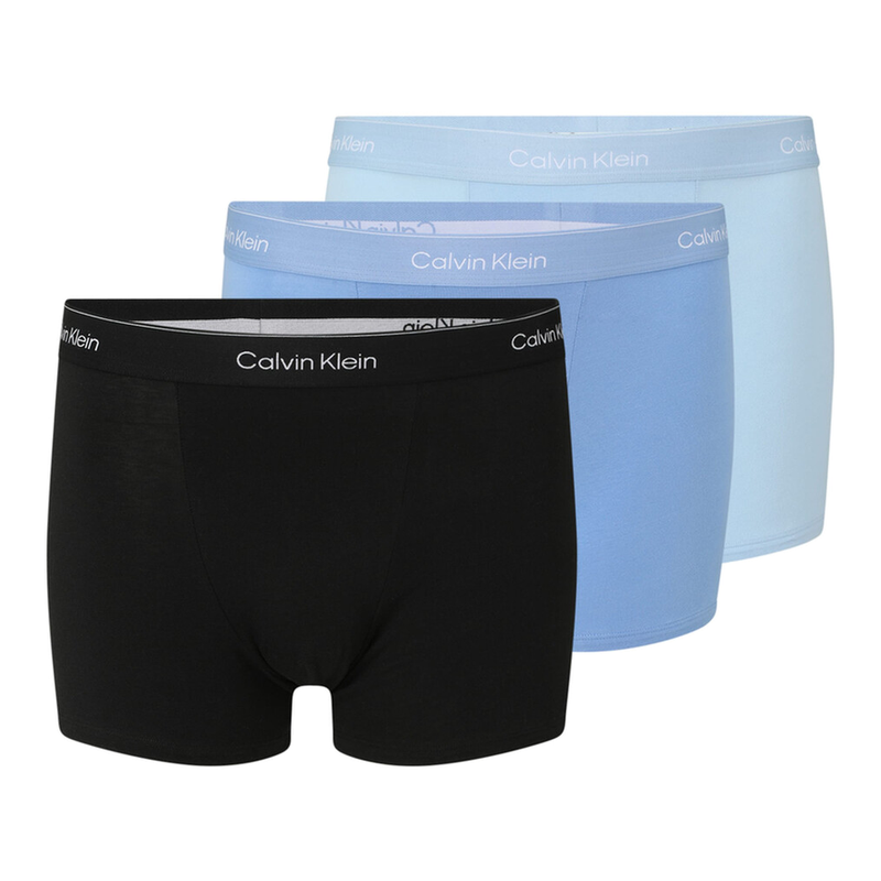 Calvin Klein 3Er-Pack Relaxed Fit Trunk Schwarz, Blau, Hellblau Herren