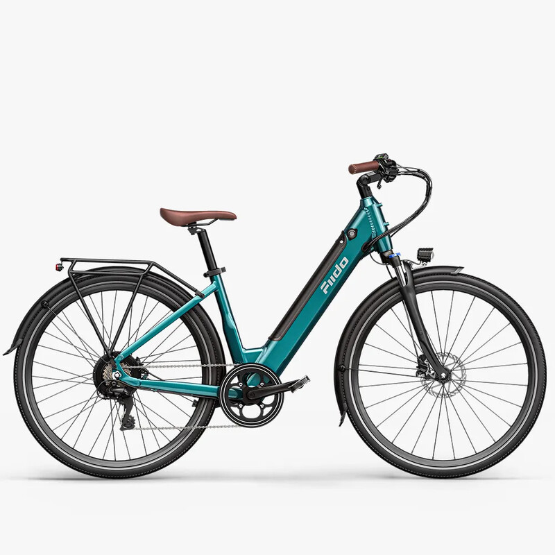 Fiido C11PRO lichte cross-city e-bike. Premium retro stedelijke commutermodel voor heren & dames. Wordt geleverd met verwijderbare accu en soepele hydraulische schijfremmen. Ideaal voor dagelijkse vrijetijdtjes, familie-uitjes en als cadeau.