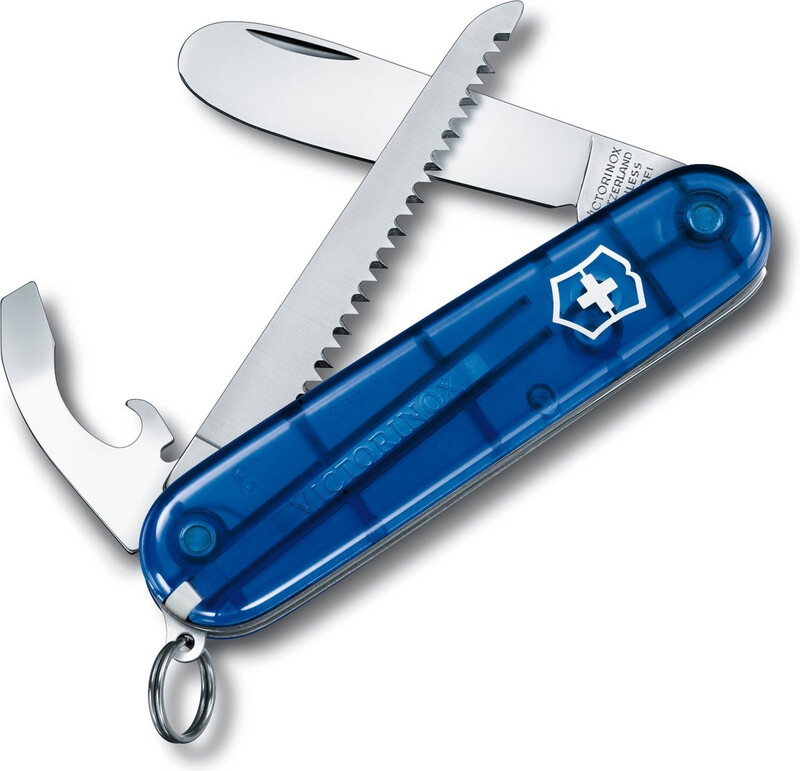 Victorinox mijn eerste kinderzakmes - 9 functies, transparant blauw