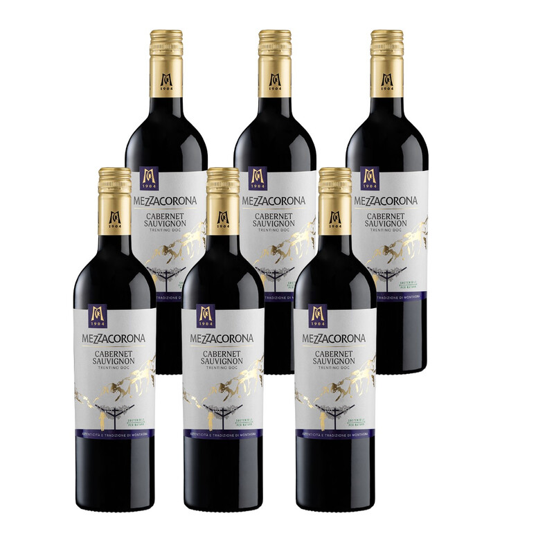 Mezzacorona Cabernet Sauvignon Trentino DOC 6 x 0,75 L