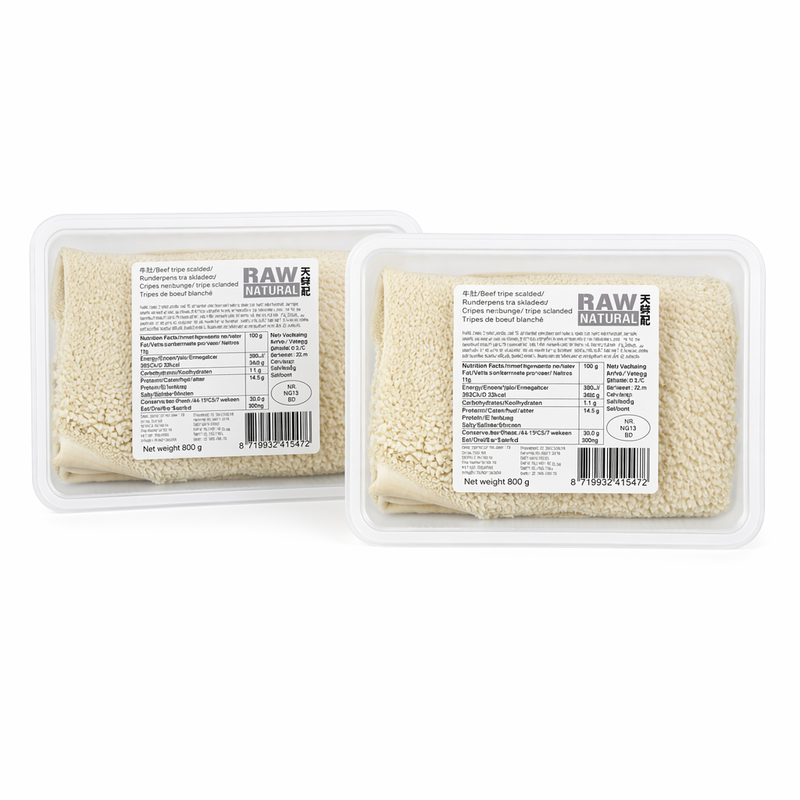 Rauwe Natuurlijke Runderpens Geklopte Honingraat – 2 x 800 g