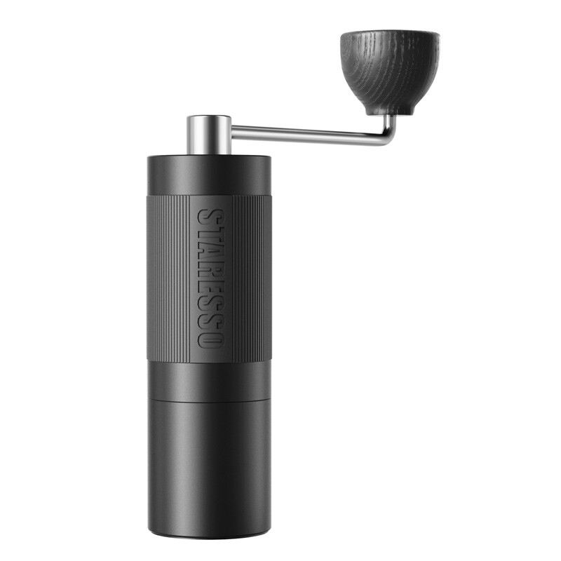 STARESSO Handmatige Koffiemolen met 20 g Capaciteit, CNC Roestvrijstalen Kegelmaalwerk, Interne Instelbare Maalgraad, Dubbele Kogellagers, Voor French Press, Handmolen, D6 PLUS