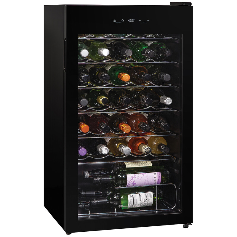 RH34WC101B 34 Bottle 93L Wine Cooler in Black