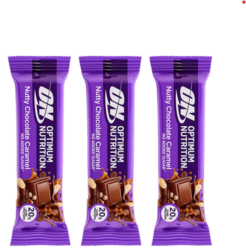 Optimum Nutrition Noten Chocolade Karamel Reep 70 g x3