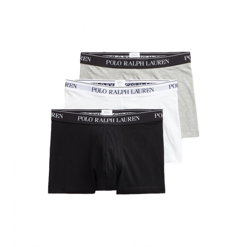 Stretch Cotton Trunk 3-Pack White/Polo Black/Andover Heather S 714835885003