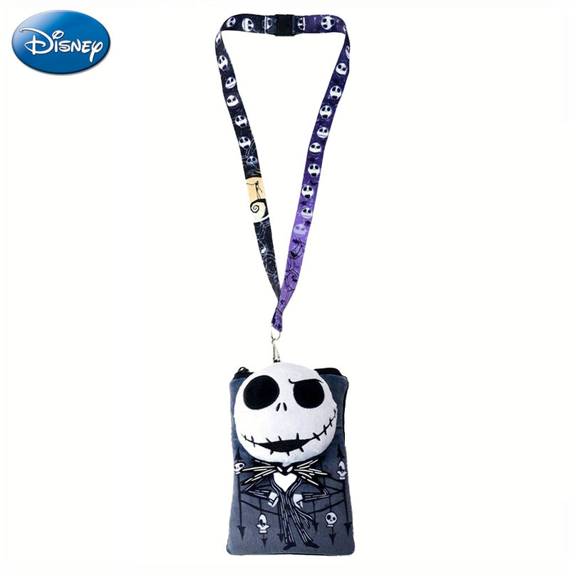 1pc Disney The Nightmare Before Christmas Jack Plush Card Holder with Lanyard Officia