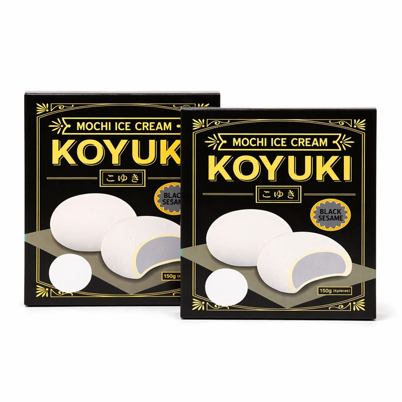 Koyuki Mochi IJs Zwarte Sesamsmaak Zwarte Sesamsmaak – 2 x 180 g