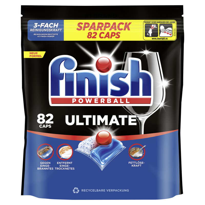 Finish Ultimate Fresh Spülmaschinen Caps, Sparpack, 82 Caps