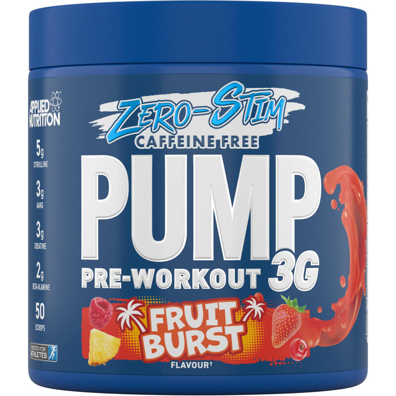 Pump 3G Zero Pre Workout Fruit Burst - 375 g