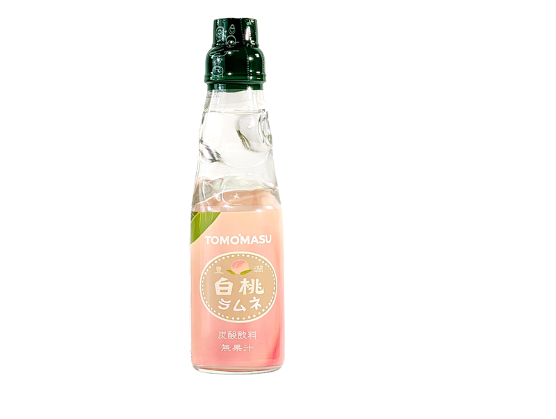 White Peach Ramune Soda Drink 200ml
