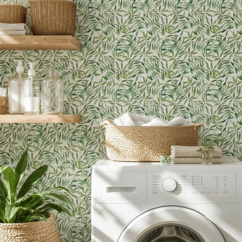 Huacan zelfklevend huishoudelijk behang, planten en bloemen serie, decoratie voor kamer, woonkamer en keuken, achterwand, 20*20cm, 10 stuks