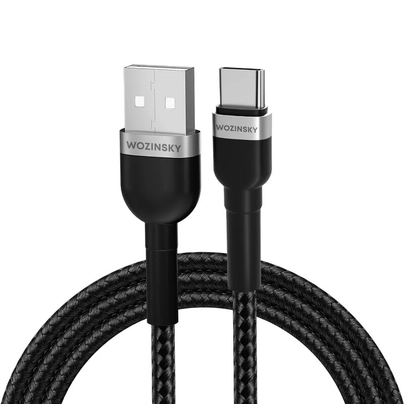 Wozinsky WNBAC2 Schwarz USB-A/USB-C Kabel 2,4A 2m