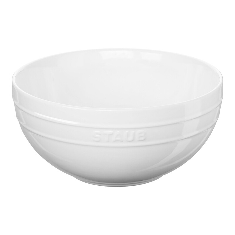 Staub Ceramique Schüssel, 24 cm | Reinweiß | Keramik