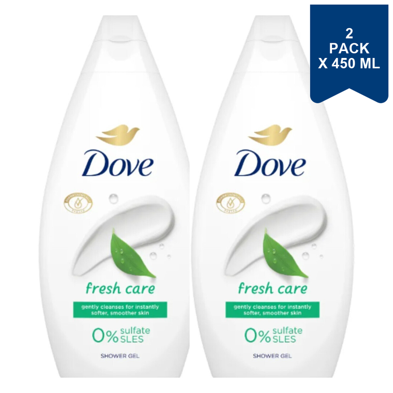 Dove Gel Douche Soin Fraîcheur 450 ml (Lot de 2)