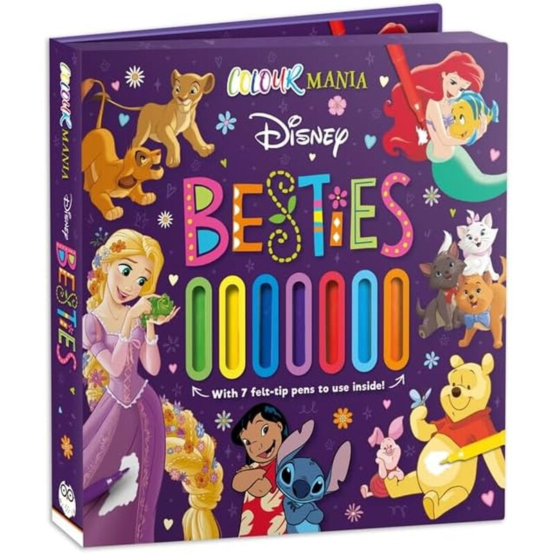 Disney Colourmania Besties Drawing & Painting Art Kit for Kids | Creative Fun with Favorite Characters Craft Supplies