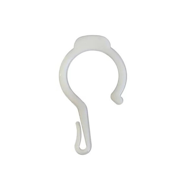 Essentials Eyelet Curtain Lining Hooks White 24pcs