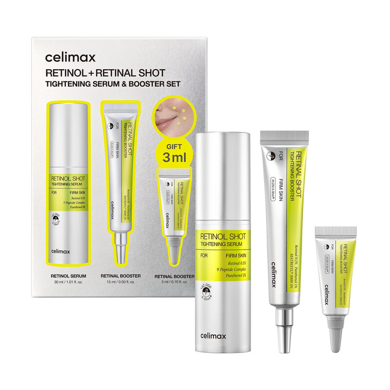 celimax The Vita A Retinal Shot straffender Booster Global-Set 48 ml (30 ml + 15 ml + 3 ml),