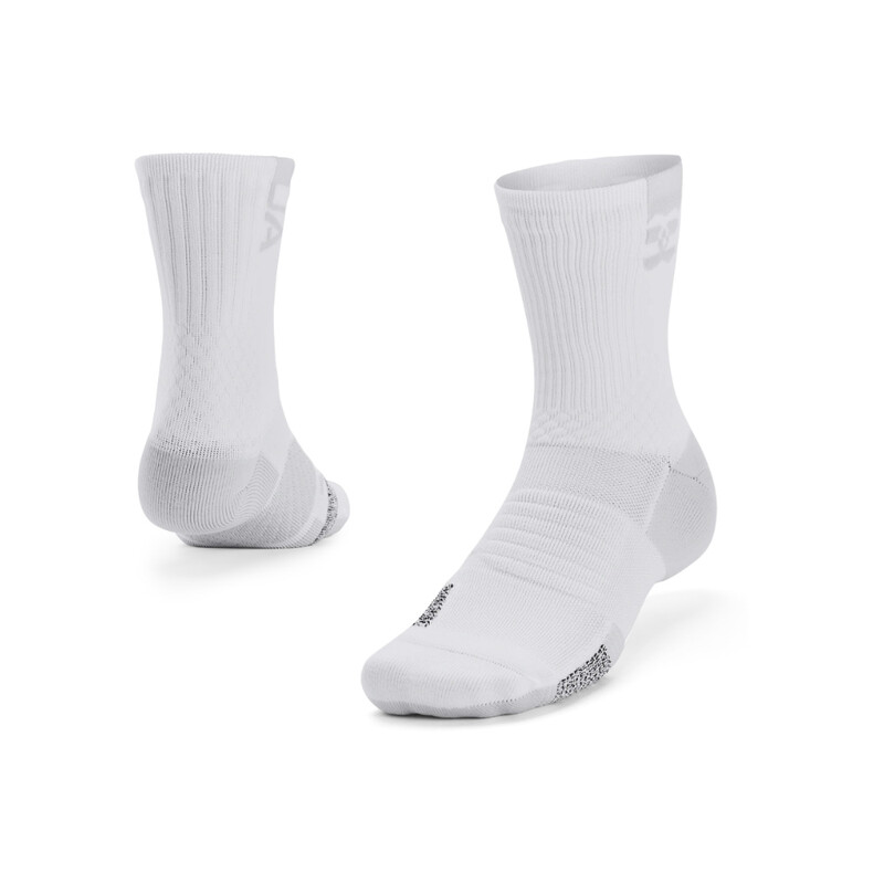 ArmourDry Playmaker Unisex Mid-Crew Socks White/Halo Gray L