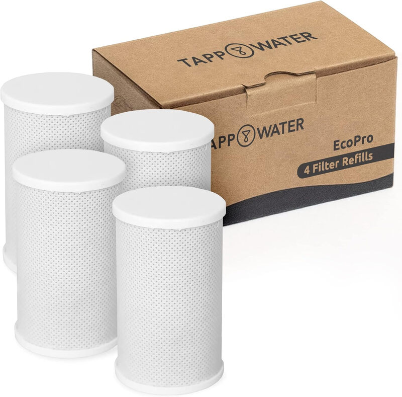 EcoPro Refills, Set of 4 Water Filter Cartridges for EcoPro Tap Water Filter - T2-N00