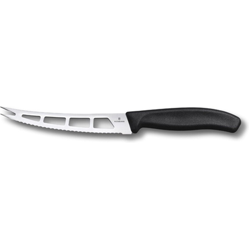 Victorinox Swiss Classic Series Getande Boterkaasmes - 13 cm, zwart
