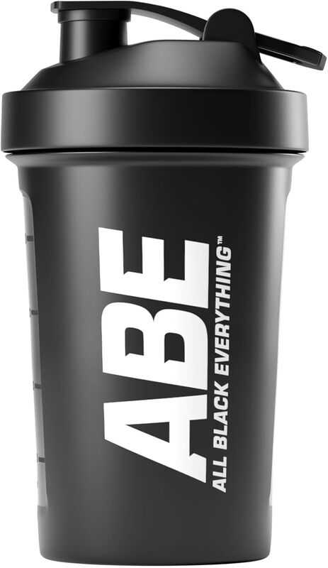 Applied Nutrition Abe Mixing Support Shaker Bottle All Black - 400ml