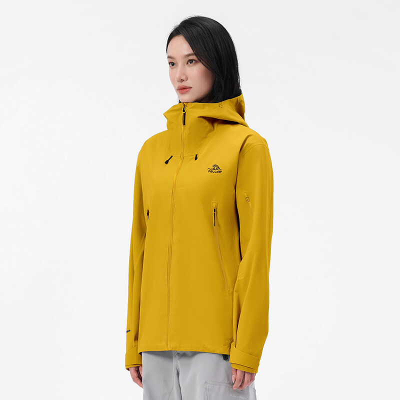 PELLIOT Outdoorjacke Gelb XL Unisex Camping-Reise Wasserdicht Langlebig