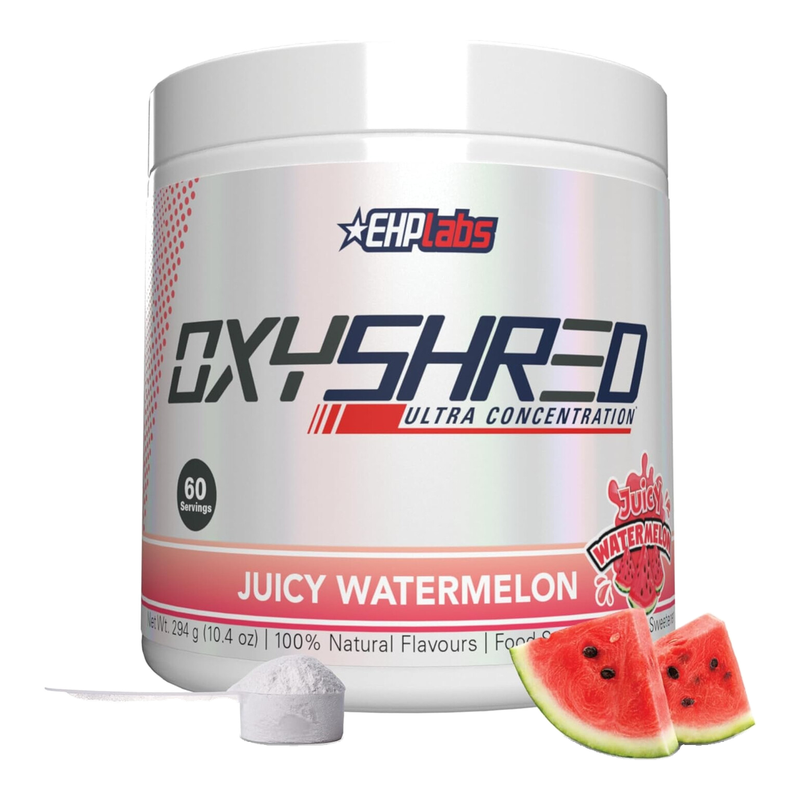 EHPlabs OxyShred Thermogenic Daily Wellness Support Powder Juicy Watermelon Flavour - 60 Servings