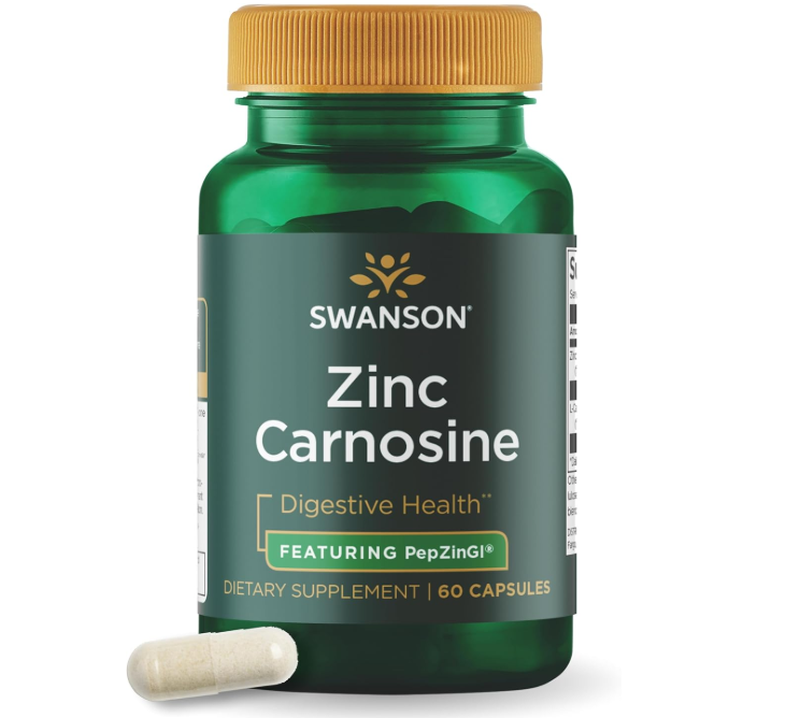 Swanson Zinc Carnosine Gut Health Immune Support Capsules - 60 Capsules