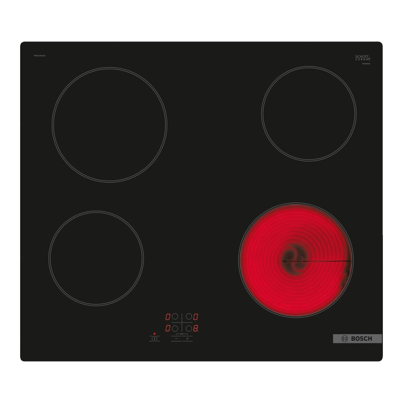 Bosch PKE61RAA8B Series 2 60cm Ceramic Hob - Black Glass