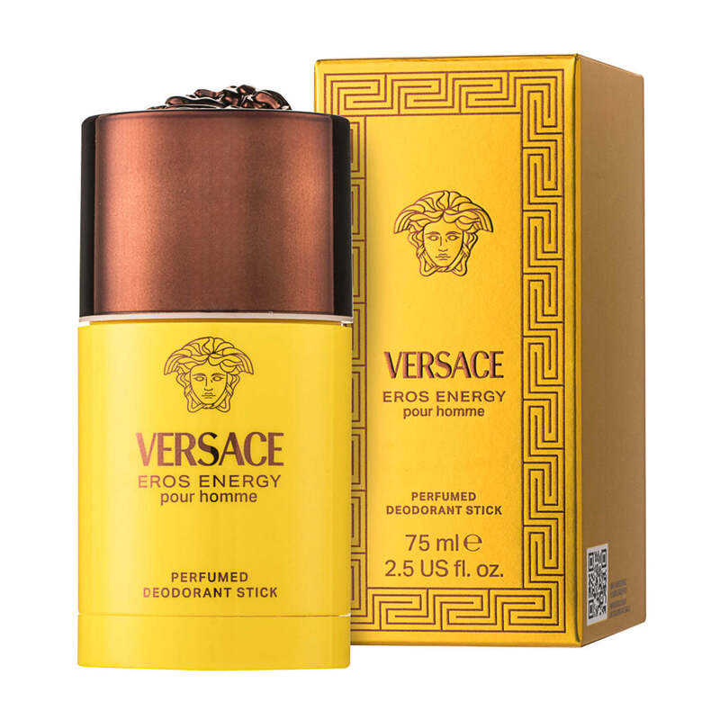 Versace Eros Energy Deodorant Stick 75 ml - Männliches Deodorant in fester Form für langanhaltende Frische und einen kraftvollen Duft