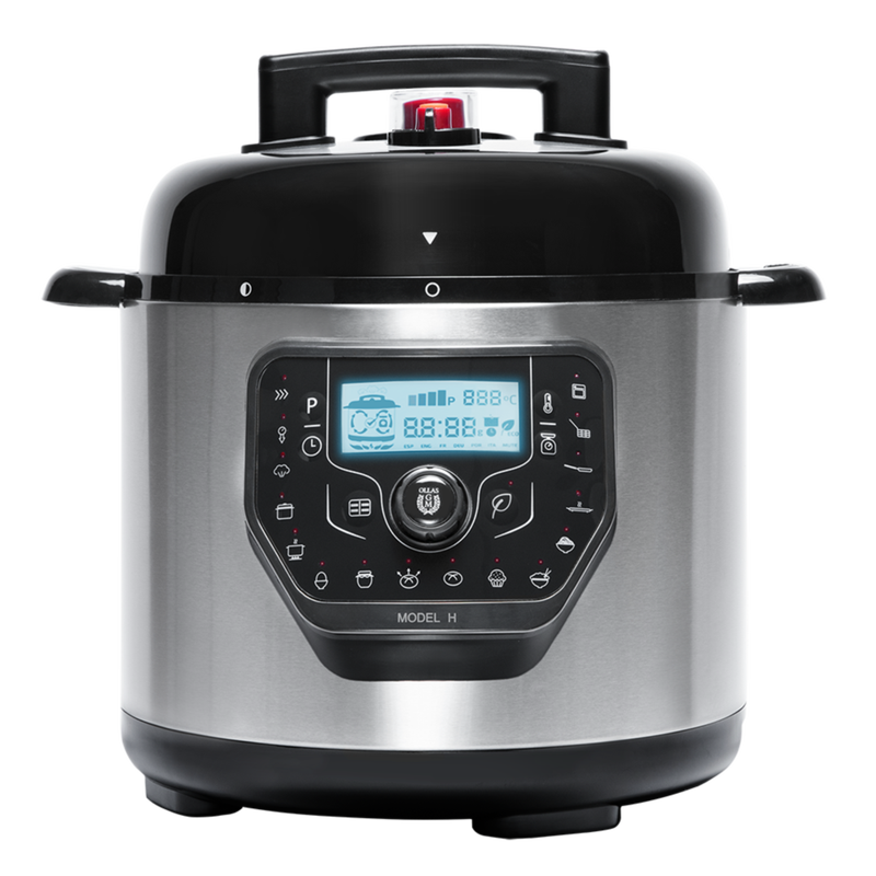 Cecotec Olla Programable Eléctrica 6 L GM H Deluxe Fry – Multifunctionele elektrische snelkookpan met airfryer-opzetstuk en geïntegreerde weegschaal