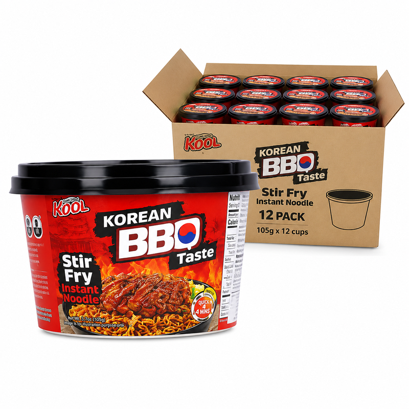 Cung Dình - Kool Koreaanse BBQ Roerbak Noedelkom 105 g × 12 (Doos)