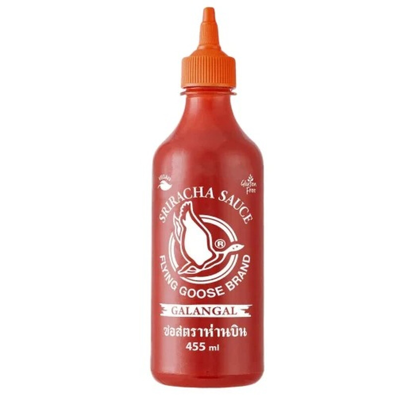 FLYING GOOSE SRIRACHA CHILLI SAUCE GALANGAL 455ml