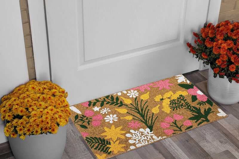 Doormat Cottage Flowers Coir 40x70cm