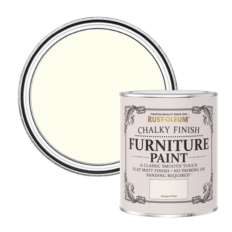 CHALKY FURNITURE PAINT ANTIQUE WHITE 750ML