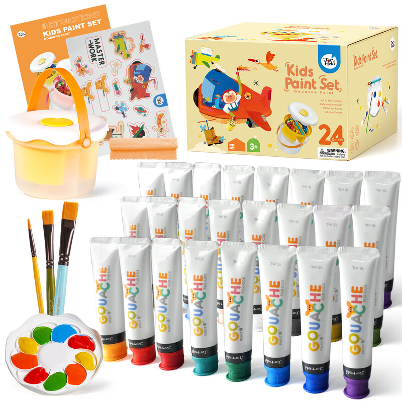 Kids Paint Set-Gouache Paint 24 Colors