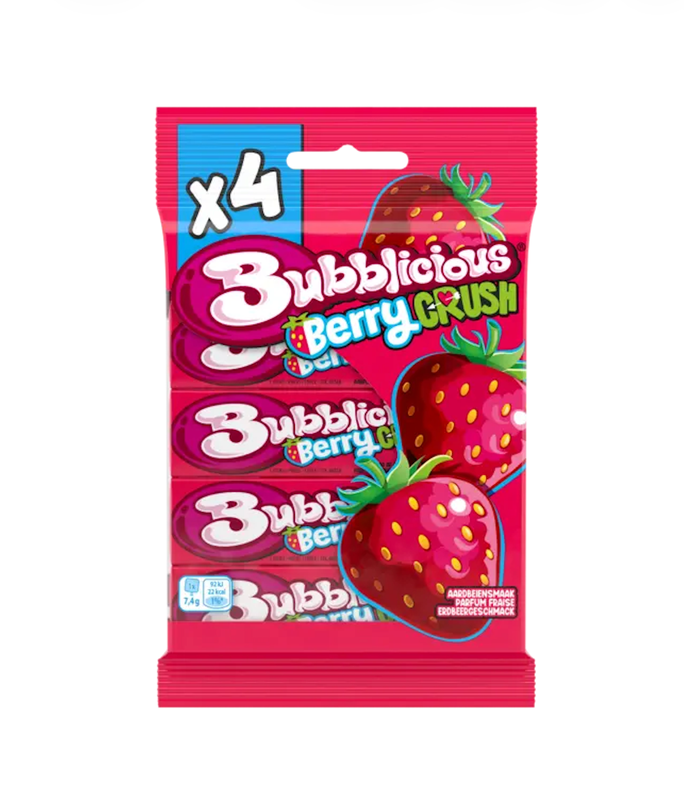Bubblicious Aardbei Splash Kauwgom - 152 g