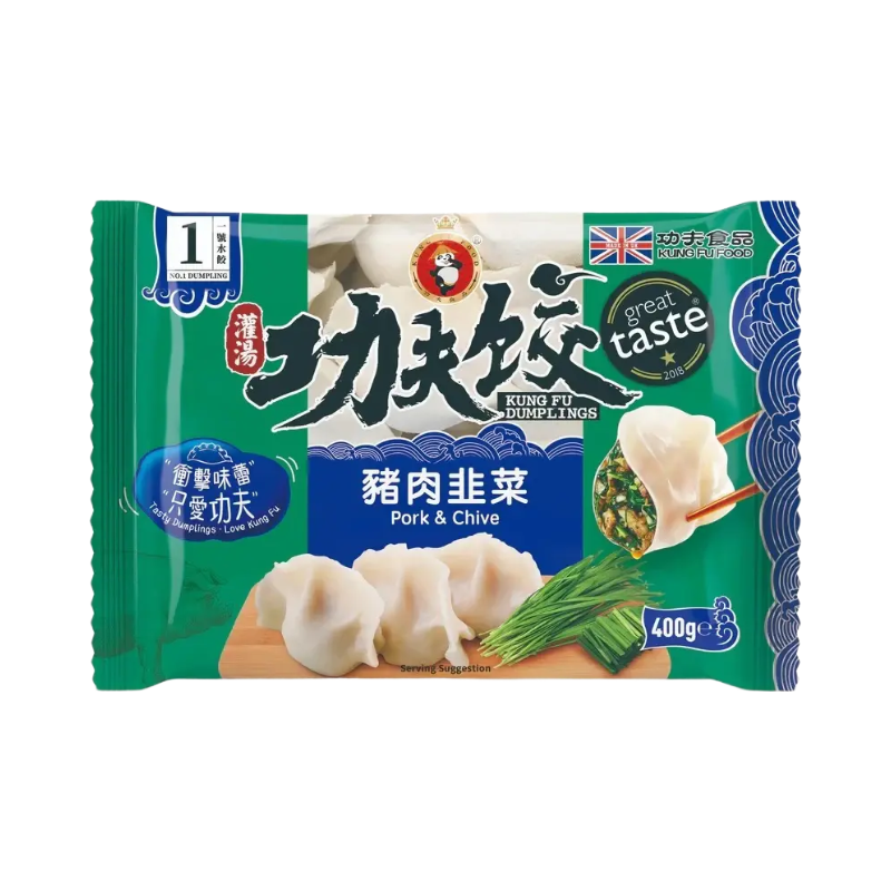 Kung Fu Pork & Chive Dumplings 400g